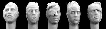 5 bandaged heads