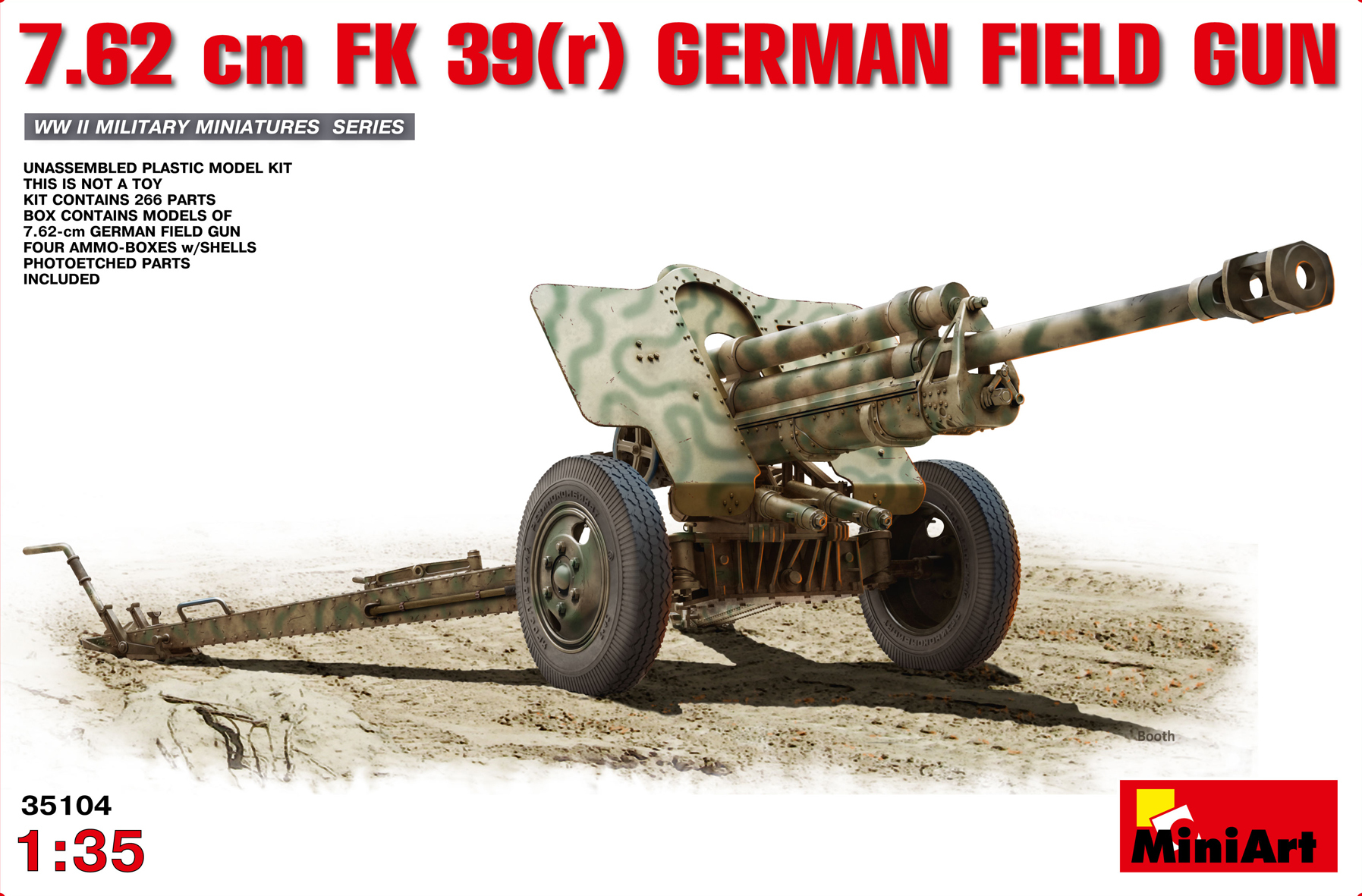 7,62 cm FK 39(r) German Field Gun