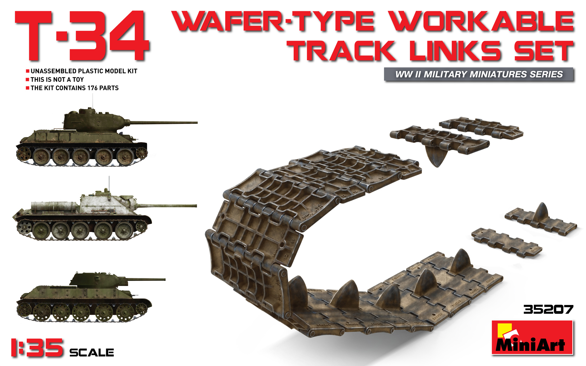 T-34 Workable Track Links Set