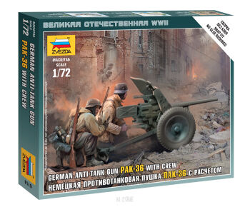 German Anti Tank Gun PAK-36 with Crew