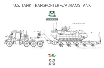U.S. Tank Transporter w/ M1A2 SEP Abrams TUSK II