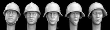 5 Heads wering Early WWII soviet M36 and Adrian