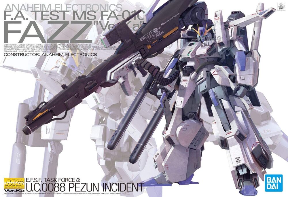 定率割引 西日本 MG 1/100 FAZZ Ver.Ka ロボット