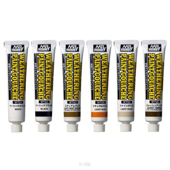 WTS-01 Weathering Paint Gouache 6 Color Set
