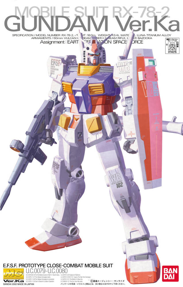 【2024新春福袋】 MG 1/100 RX-78-2 GUNDAM Ver.Ka ロボット