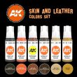 Acrylics 3GEN - Skin And Leather Colors Set - 3