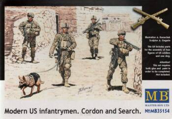 Modern US infantrymen. Cardon and Search