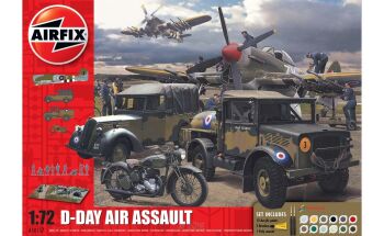 D-Day Air Assault - zestaw z klejem, pędzlem oraz farbkami.