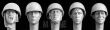 5 heads, UK rimless helmet (Paras, AFV, Bikers) - 2