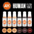 Acrylics 3GEN - Human Flesh Tones - 3