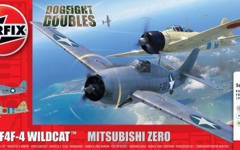 F4F-4 Wildcat & Mitsubishi Zero - zestaw z klejem, pędzlem oraz farbkami.