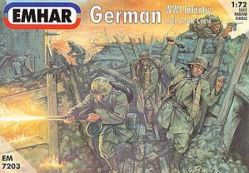 German WWI Infantry with Tank Crew