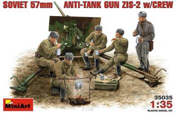 Soviet 57 mm AntiTank Gun  ZIS-2 w/Crew