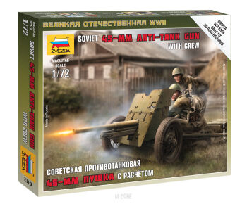 Soviet 45mm Anti-Tank Gun