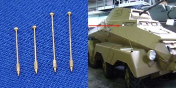 Skrajniki do pojazdów - 2 x 13,8mm & 2 x 17,9mm