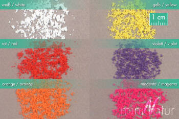 Kwiatki - zestaw 6 kolorów x3g