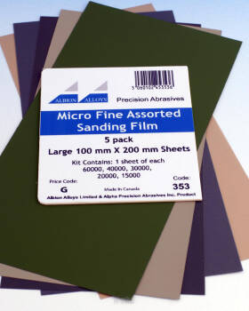 Papier ścierny Micro Fine - zestaw 5szt.