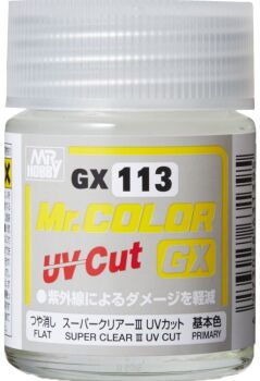GX-113 Super Clear III UV Cut Flat (18 ml)