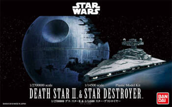 Bandai - Death Star II 1/2700000 & Star Destroyer 1/14500