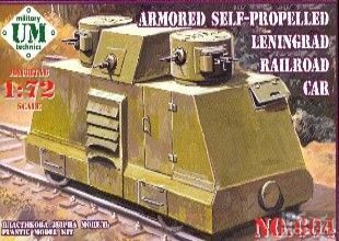 Armored self-propelled Lenigrad railroad car