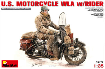 U.S. Motorcycle WLA w/Rider