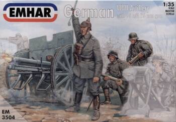 German WWI Artillery with 96 n/A 76 mm gun