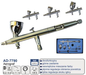 Aerograf AD-7790 - 0,2+0,3mm