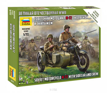 Soviet Motorcycle M-72 with Sidecar