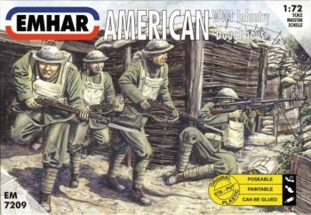 American WW1 Infantry Doughboys