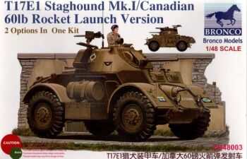 T17E1 Staghound Mk.I Canadian 60lb Rocket Launch
