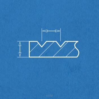 Płytka V-rowek grubość 1.00 mm odstęp 1.50 mm