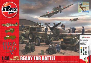 Battle Of Britain Hurricane Mk.I Albion Bedford - zestaw z klejem, pędzlem oraz farbkami.