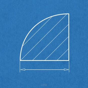Profil ćwierćokrągły 0.75 mm