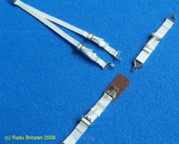 1/32 US Seatbelts White - pasy