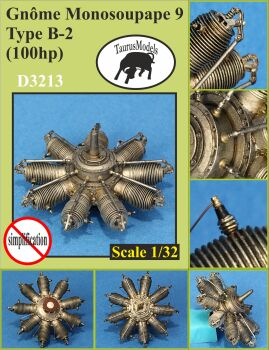 Silnik Gnome Monosoupape 9 Type B-2 1:32