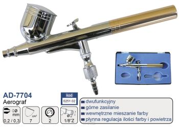 Aerograf AD-7704 - 0,2+0,3mm