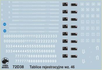 Tablice rejestracyjne wz.46 i oznaczenia WP