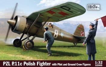 PZL P.11c with Pilot and Crew