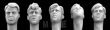 5 heads with 1940s style haircuts - 2