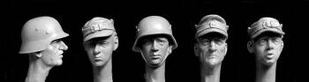 The Last Ditch. 5 heads Volkssturm 1945