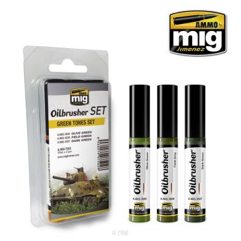Green Tones Set - Oilbrusher Set