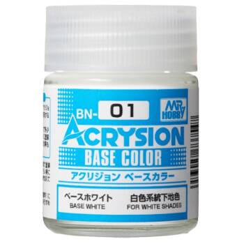 BN-01 Acrysion Base Color - White (18ml)