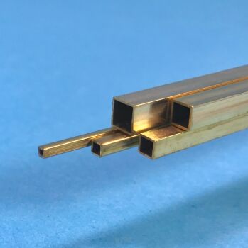 Mosiężna rurka - kwadratowa 4,8x4,8mm, 1szt.