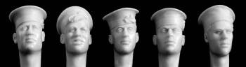 Heads with RN sailor cap 1930 to present