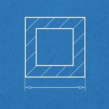Profil kwadratowa rurka 7.90 x 7.90 mm