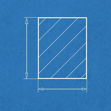 Profil prostokątny 0.40 x 0.50 mm