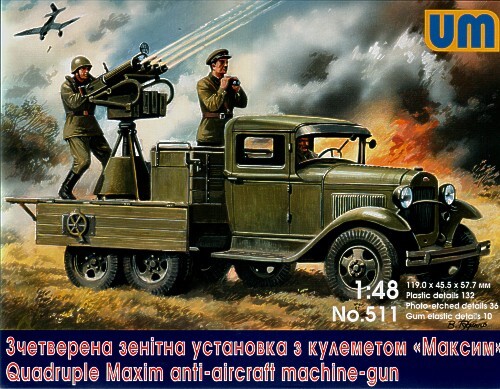 Quadruple Maximum anti-aircraft machine gun