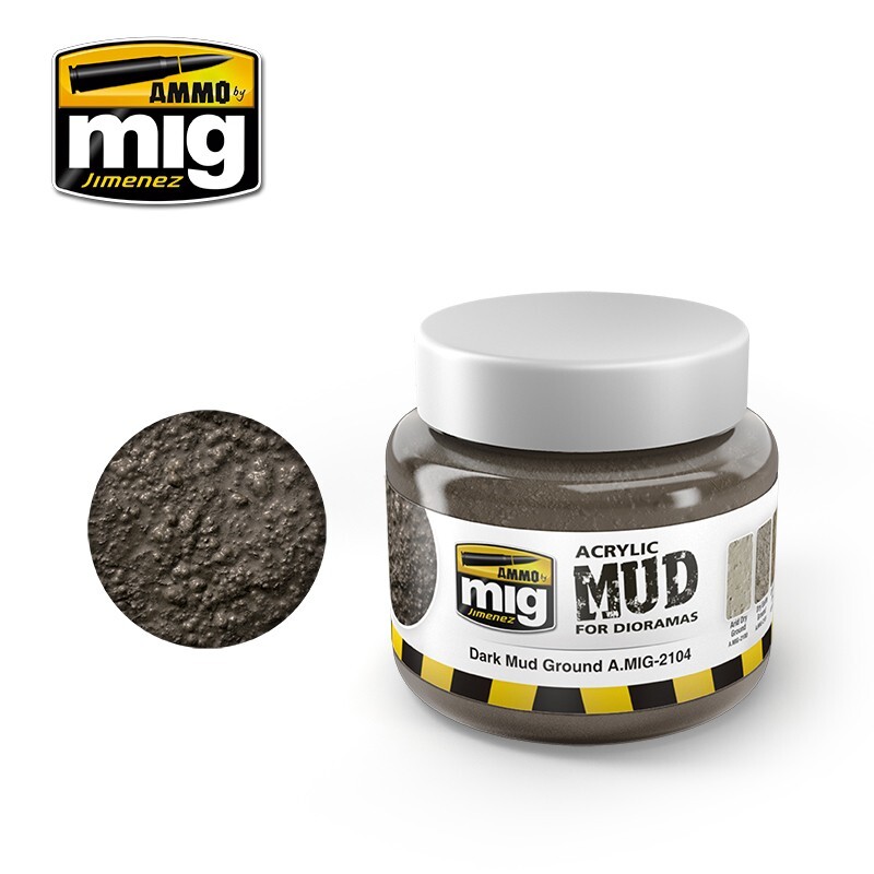 Dark Mud Ground - Mud for Dioramas