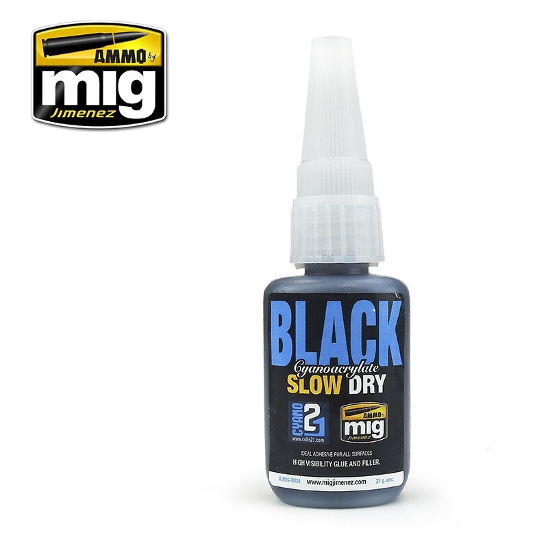 Black Cyanoacrylate Slow Dry