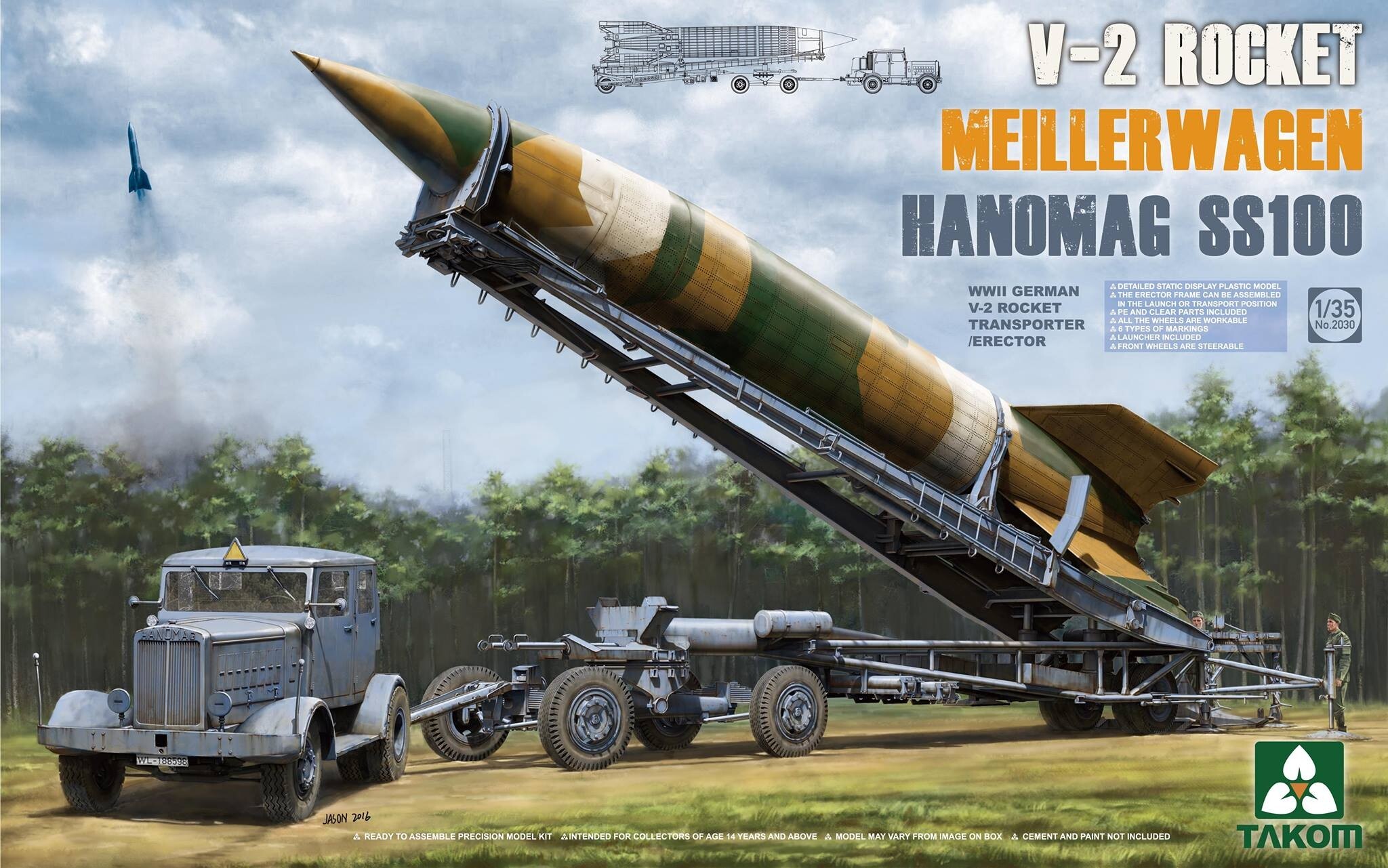 Meillerwagen + V-2 Rocket + Hanomag SS100